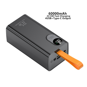 Batterie externe super haute capacité 60000mAh Chargeur <span class=keywords><strong>portable</strong></span> à charge rapide 22.5W avec 4 ports USB Affichage LED <span class=keywords><strong>Sortie</strong></span> PD type-c - Product Image 1