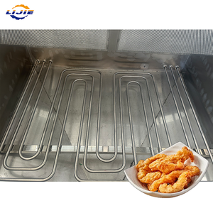 กระทะทอดน้ำมันอุ่นสำหรับทอดไก่และเฟรนช์ฟรายส์ อุปกรณ์ทอดน้ำมันเชิงพาณิชย์ เครื่องทอดแบบพลิกด้านข้างทำจากสแตนเลส - Product Image 2