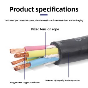 Yc 국가 표준 2/<span class=keywords><strong>3</strong></span>/4/5 코어 연선 Yz 고무 유연한 케이블 2.5/4/6/10/16 원형 전원 케이블 380V IP66 - Product Image 5