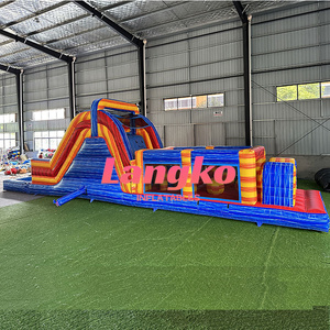Gran oferta, carrera de obstáculos Ninja Warrior para niños, carrera de obstáculos de agua inflable, carrera de obstáculos inflable para niños - Product Image 1