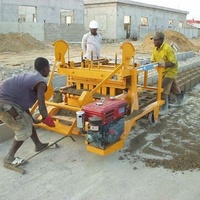 Machine à fabriquer des blocs de briques en ciment et béton diesel JC4-45, petite et simple, pour Haïti