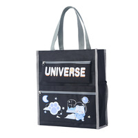 Sac à dos scolaire A4 pour enfants avec poignée, en toile écologique, durable, imperméable, imprimé dessin animé, mignon, pour documents d'étudiant