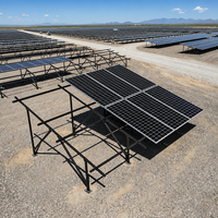 Système de montage au sol pour panneaux solaires en acier galvanisé à chaud, support de fixation pour panneaux solaires agricoles, installation facile