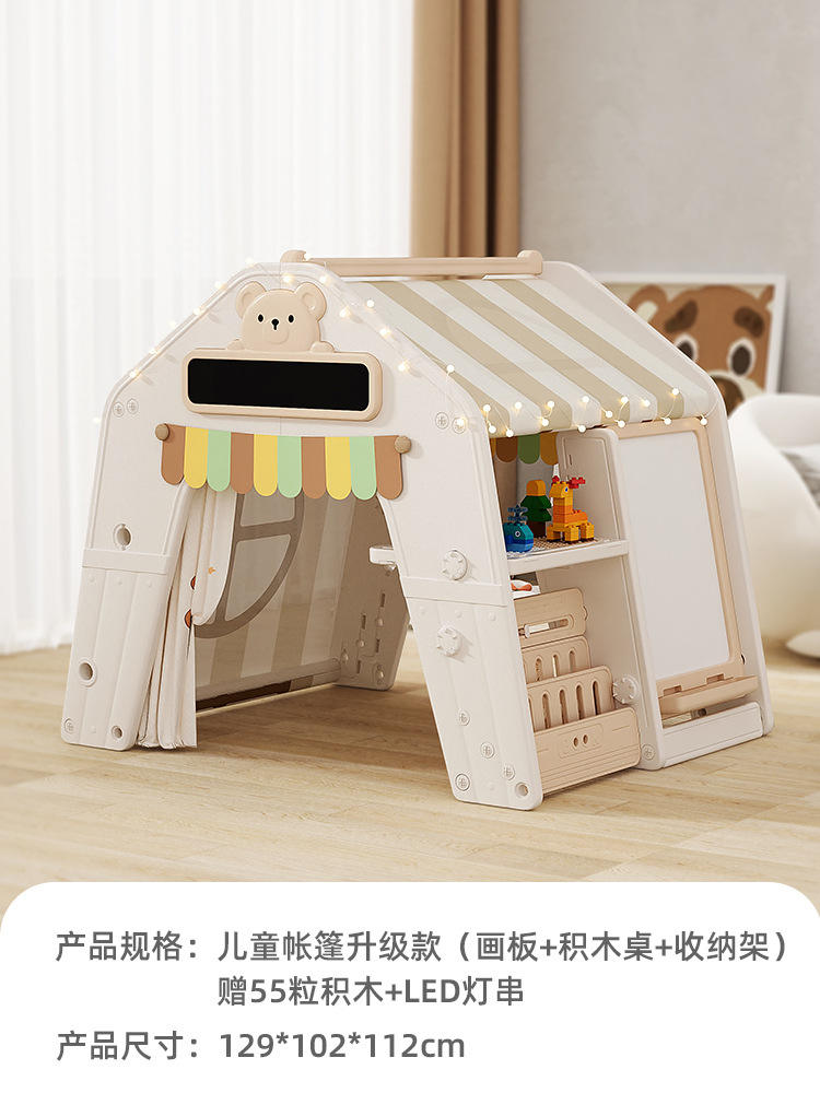 Cottage en cuir amélioré marron sans tapis