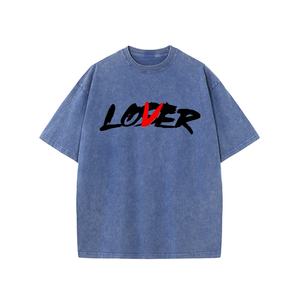 เสื้อยืดผ้าฝ้ายฟอก100% สไตล์วินเทจสำหรับผู้ชายเสื้อยืดพิมพ์ลายดิจิตอลทรงโอเวอร์ไซส์ผ้าคอตตอนสีเขียวย้อนยุค - Product Image 1