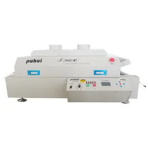 Kinh tế puhui T-960e năm-Sưởi ấm-Khu vực băng tải reflow hàn lò cho PCB LED sản xuất hàng loạt