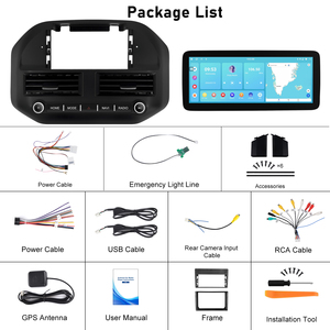 Cadre stéréo de voiture Android Podofo 12.3 pouces 4 + 64G pour <span class=keywords><strong>Mitsubishi</strong></span> Pajero V73 2004-2011 Wireless CarPlay/Android Auto/GPS/IPS OEM - Product Image 6