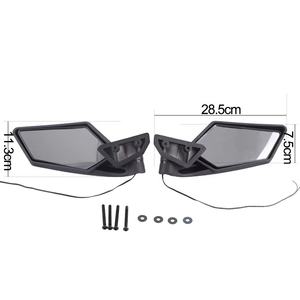 Espejos laterales Yongjin ATV UTV con luz de giro amarilla para <span class=keywords><strong>Can</strong></span> <span class=keywords><strong>Am</strong></span> <span class=keywords><strong>Maverick</strong></span> <span class=keywords><strong>X3</strong></span> 2017 <span class=keywords><strong>2018</strong></span> - Product Image 1