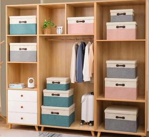 Caja de almacenamiento de tela de gran capacidad, armarios domésticos, contenedores de almacenamiento utilizados en la cocina y el dormitorio - Product Image 3