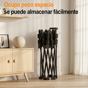 Trampoline pliable hexagonal noir en acier, en stock en Espagne, capacité maximale 150 kg, qualité commerciale, rebondisseur pour salle de sport à domicile - Product Image 6