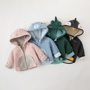 Veste polaire pour bébés garçons, manteaux chauds et épais, à capuche, rembourrés avec fermeture éclair, vêtements d'extérieur pour enfants, collection automne et hiver - Product Image 2
