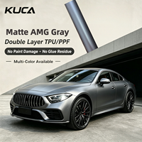 Film de protection de peinture (PPF) en TPU coulé 9 mil gris montagne pour AMG, résistant aux rayures, accessoires de décalcomanie couleur