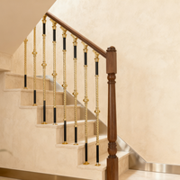 Balustrade en alliage d'aluminium de haute qualité, style populaire, pour la décoration intérieure, escalier, garde-corps pour villa, appartement, balcon, intérieur
