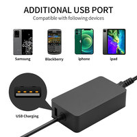 Chargeur adaptateur pour ordinateur portable 36W 12V 2.58A, compatible avec Microsoft Surface Pro 3/4