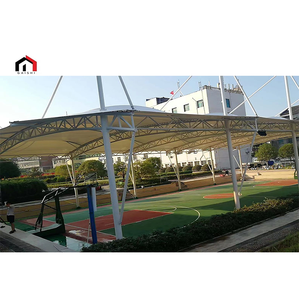 New Design 2024 Durable PTFE PVDF Tensile Membrane Structure Car Parking Shed <b>Canopy</b> <b>Tent</b> Steel Structure for Roof Stadium - Product Image 5