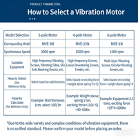MVE YZS YZU YBZ 5KN 10KN 20KN 30KN 50KN 70KN Moteur vibrateur électrique pour la production de blocs de béton et machine d'emballage d'alimentation