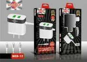 Chargeur MCD-12 à double port USB, sortie 18W avec câble pour tablette - Product Image 3