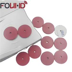 ISO14443A 13.56MHZ 144 Bytes Readable And Writable Passive RFID Disc Tag For NFC Smartphone