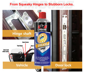 LAMBOSS Graisse au lithium blanche haute température, résistante à l'eau, en spray pour roulements, engrenages, entretien automobile - Product Image 2