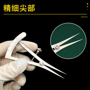 Jauge de mesure des paupières doubles Yankee Med, en alliage de titane, type à vis, pointe de précision en acier inoxydable pour micro-chirurgie plastique - Product Image 1