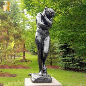 Statue de femme <span class=keywords><strong>nue</strong></span> dansant en bronze, décoration de jardin moderne en plein air - Product Image 6
