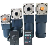 Moteur à induction monophasé AC 90 mm 120 W avec réducteur à engrenages coniques hélicoïdaux à 90 degrés pour machine d'emballage, protection IP20, IE2