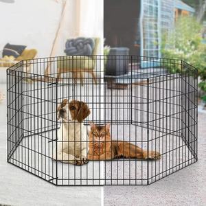 8 Paneel 76*76Cm Hondenbox, Draagbare Oefening Hondenhondenhok/Omheining <span class=keywords><strong>Puppy</strong></span> Box Hond Speelpen Welp Huisdieren En Kleine Dieren - Product Image 5