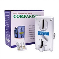 JY100 Plastique intelligent résistant aux intempéries pour mini distributeur de pinces à griffes, avec emplacement pour jetons, contrôle du minuterie de jeu de boxe et interface en anglais