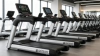 Tapis roulant commercial intelligent à fréquence variable Android, écran LED sans fil pour la fréquence cardiaque, suivi des calories, moteur AC 5.0HP