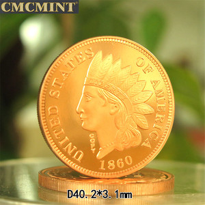 1 oz 999 Koin Tembaga Murni Jumbo Penny Indian Head Round Cash Coin B43 - Product Image 5
