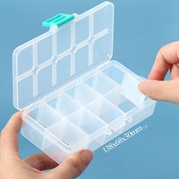 Boîte de rangement en plastique SUNSHING pour leurres de pêche, boîte à compartiments électroniques réglables, organisateur de rangement transparent