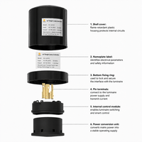 Contrôleur de capteur photoélectrique intelligent Net-join 305B pour lampadaire LED avec variateur PWM 0-10V