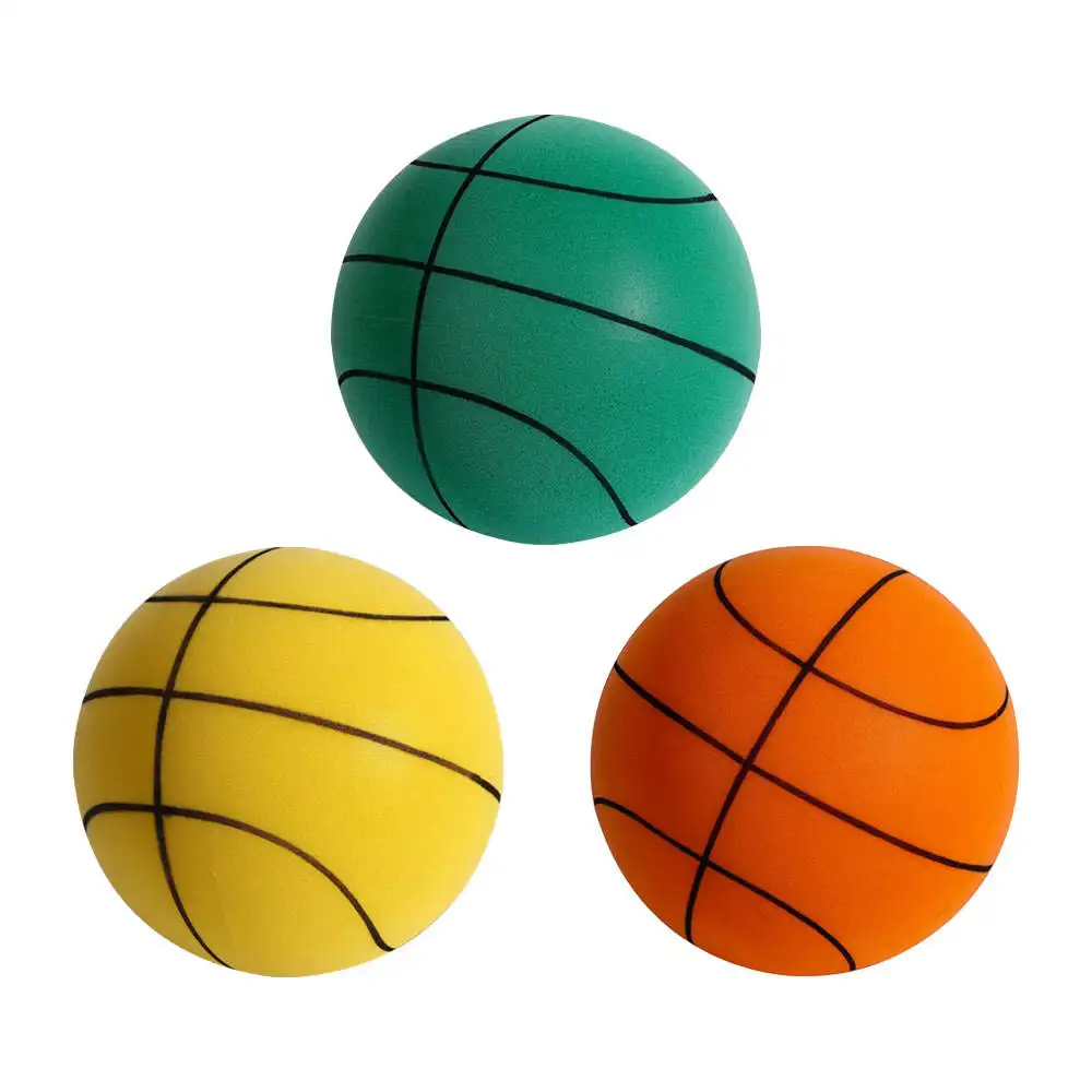18 /21CM sessiz basketbol kapalı PU köpük basketbol sessiz oyuncak topları futbol 24CM boyutu 7 sessiz topu promosyon oyuncakları çocuklar için