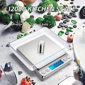 Balance numérique électronique I2000 pour aliments cuits, en acier inoxydable et plastique, avec écran LCD, alimentée par piles AAA, précision 0,01g, pour la cuisine - Product Image 2
