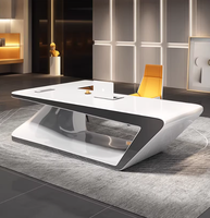 Chef de bureau de luxe moderne Mobilier de bureau en bois convertible conçu en Chine pour hôtel, école, hôpital et appartement