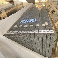 Plateau de comptoir moderne en granit et marbre poli gris de Dalian, Chine, pour hôtel, table ou meuble-lavabo