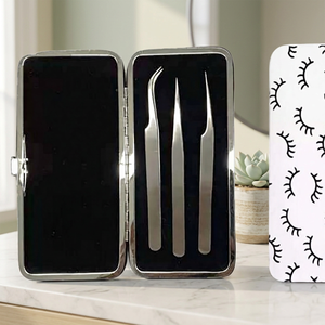 ASAP Eco-friendly False Eyelash Storage <b>Box</b> <b>Empty</b> Care Case with Metal Case and Smooth Tip Plastic Container Holder Tool - Product Image 3