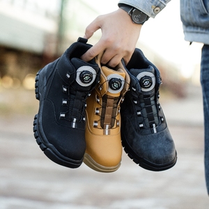 เครื่องฉีดแมงมุมกษัตริย์ก่อสร้างคุณภาพสูงผู้ชายทนสารเคมีรองเท้านิรภัยด้วยนิ้วเท้าเหล็ก - Product Image 4