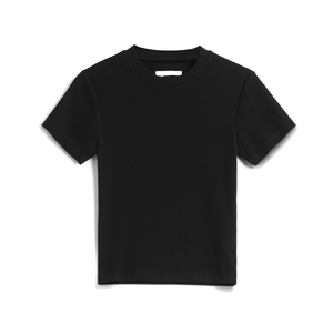 Camiseta de Lona Gruesa de Corte Ajustado, 100% Algodón, Manga Corta, Lisa, para Mujer, Ecológica, Transpirable, de Secado Rápido, Estilo para Combinar en Capas - Product Image 1