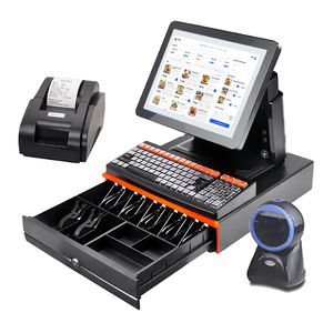 Sistema POS Todo en Uno con Pantalla Táctil de 15.6 Pulgadas, Terminal de Caja Registradora para Minoristas, Máquina EPOS con Software, Impresora y Escáner - Product Image 1