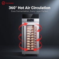 Armoire de levage de pâte commerciale en acier inoxydable 304 |   64 plateaux |   Contrôle numérique de l'humidité/du température |   Boulangerie Pâtisserie Pizza