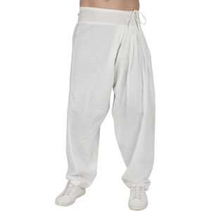 Shikha Fab White Kurta Pathani à manches longues pour homme en tissu tissé respirant, tenue décontractée pour les fêtes de l'Aïd et de Diwali - Product Image 6