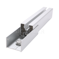 Connecteur de rail solaire en aluminium pour système de montage de rail PV et installation de panneaux
