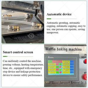 Máquina Automática para Hacer Conos de Helado, Máquina de Producción de Waffles, Multifuncional, Alta Productividad, Acero Inoxidable 304 - Product Image 4