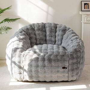 Süper Büyük Kabuk Şeklinde Tek Kişilik Fasulye Torbası Koltuk, Modern Ergonomik Dev Dinlenme Koltuğu, Yetişkinler ve Çocuklar için Kadife Kumaş - Product Image 6