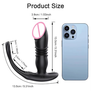 Remote Control <strong>Anal</strong> Vibrator for Men &amp; Women, Prostate Massager with Telescopic &amp; Vibration, Silicone <strong>Anal</strong> Plug for Pleasure - Product Image 6