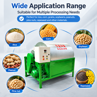 Machine de séchage rotative à tambour 50 kg/h en acier inoxydable SUS304, torréfacteur de céréales pour arachides, soja, riz, grains de café, équipement de torréfaction