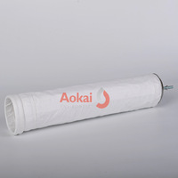 Filtro de PTFE tipo bolsa para colector de polvo de tipo Pulse Jet, tamaño personalizado para control de emisiones industriales de materiales de baterías