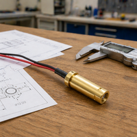 Laser à points VCSEL basse puissance 808 nm, modèle VCSEL-POINT-808-006, montage traversant pour induction de serrures intelligentes