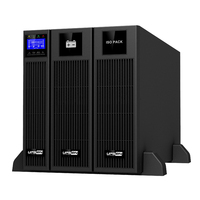 UPS Online 3kva Baterai Hot Swappable Rak Tower Convertible PF1 Layar LCD Opsional Soket IEC Khusus untuk Pusat Data Server